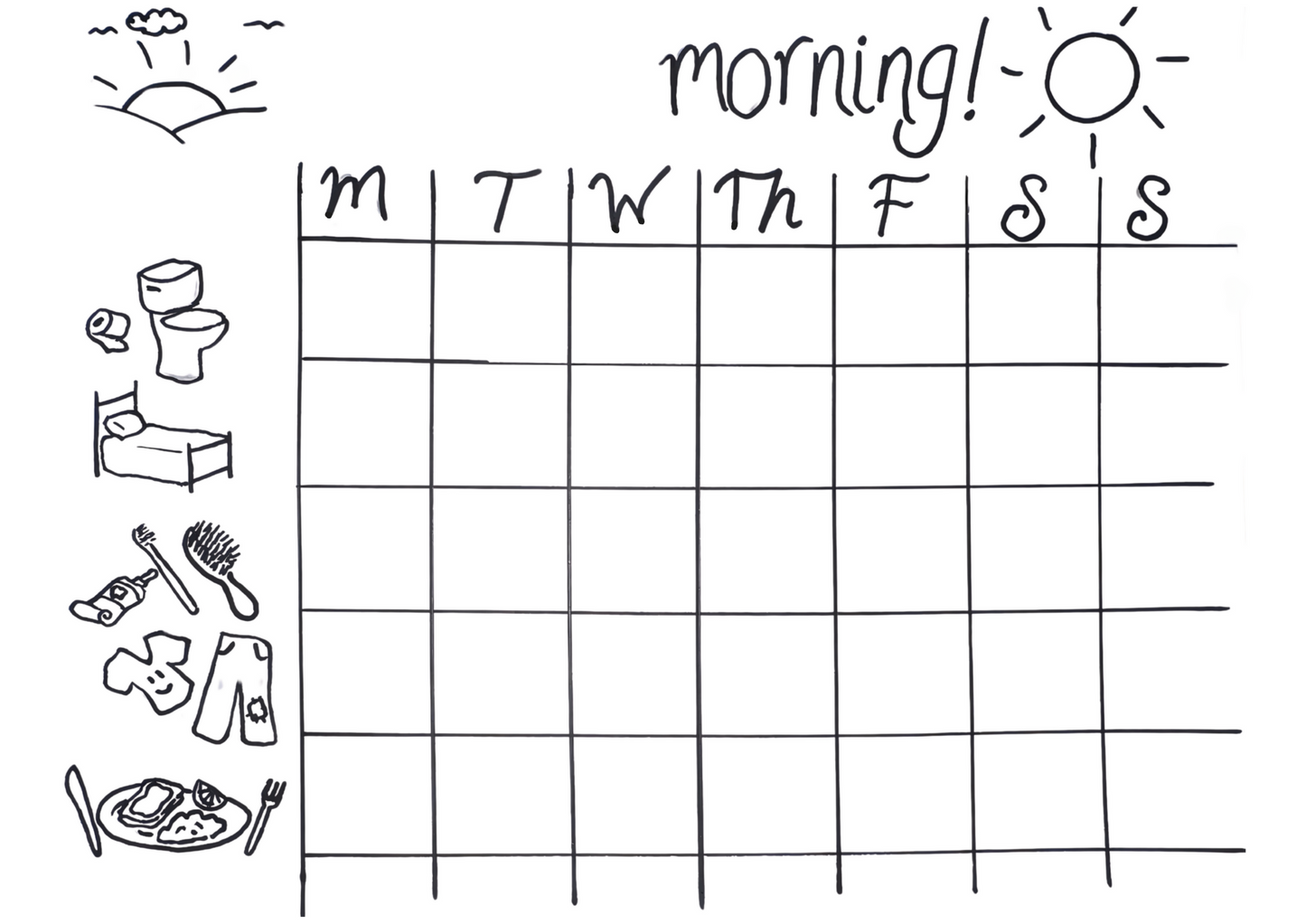*FREE* Kids' Daily Chore Chart